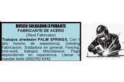 SOLDADOR/FABRICANTE DE ACERO📍 en Palm Springs