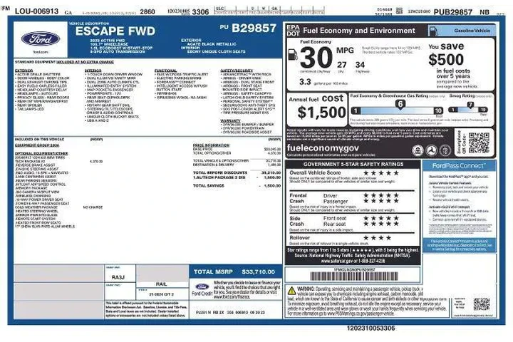 $19998 : Ford Escape 2023 Active 4dr image 6