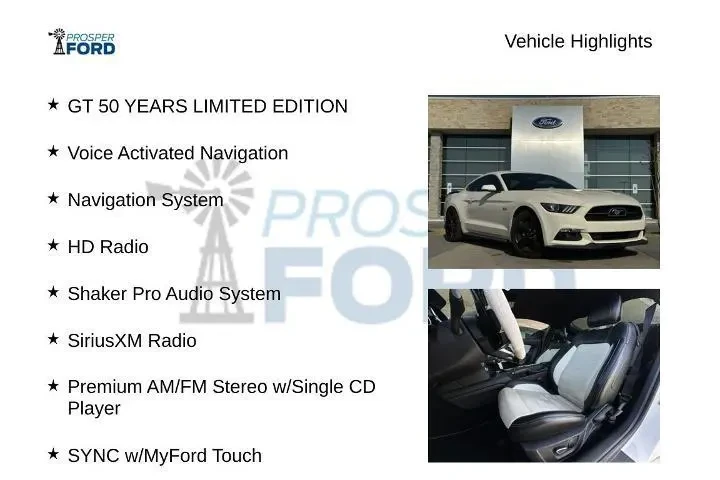 $30749 : Ford Mustang 2015 GT 50 Year image 5
