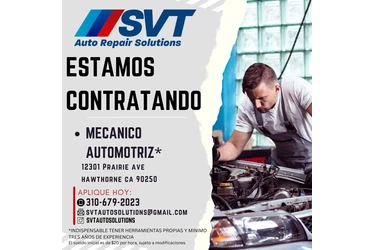 CONTRATANDO MECANICO en Los Angeles