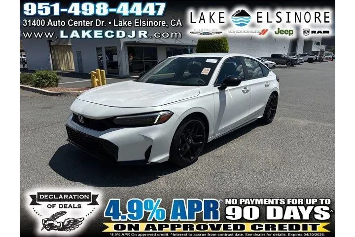 $27104 : Honda Civic 2025 Sport 4dr H image 1