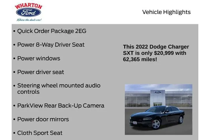 $19998 : Dodge Charger 2022 SXT 4dr S image 5