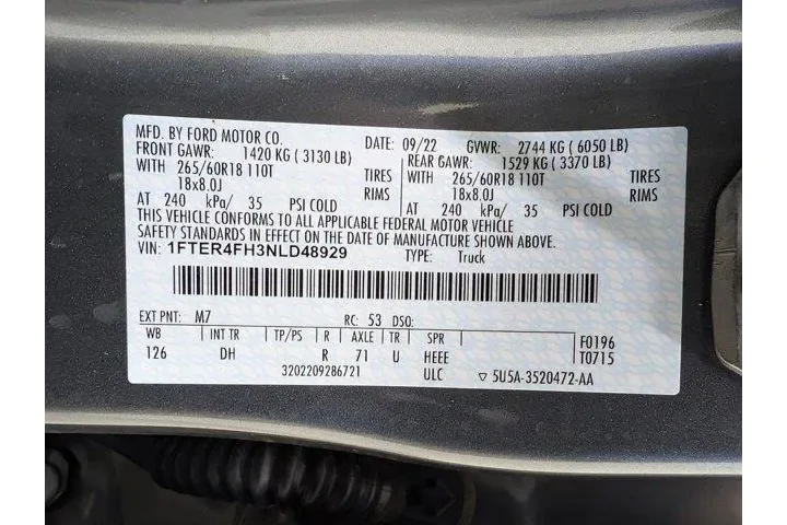 $33728 : Ford Ranger 2022 4x4 Lariat image 9