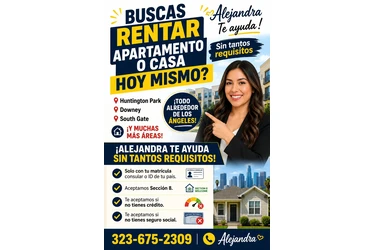 ⚠️RENTO APTS  En 📍TODAS ÁREAS en Los Angeles