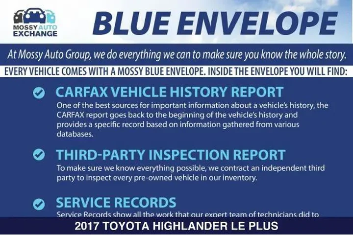 $18955 : Toyota Highlander 2017 LE 4d image 2