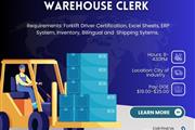 Warehouse Clerk E-verify