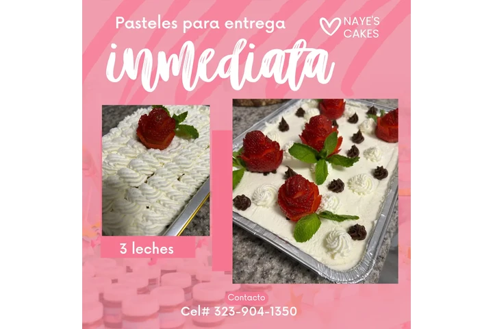 $15 : Postres Deliciosos Naye's Cake image 1