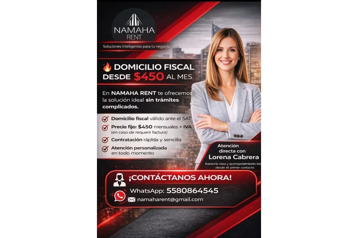 $450 : Oficina con domicilio fiscal image 1