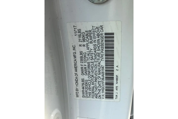 $15995 : 2018 Accord Sedan Sport 1.5T image 1