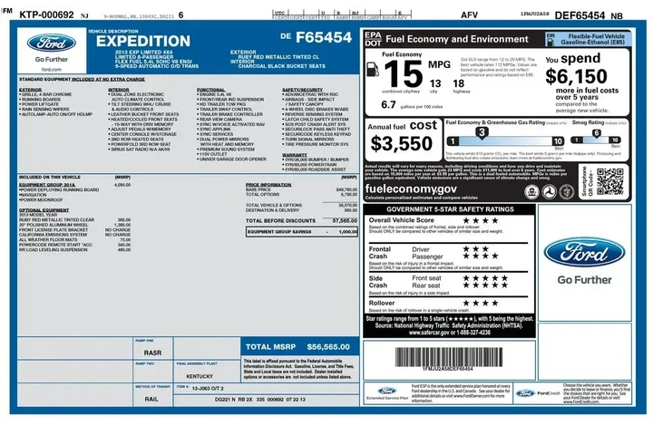 $12998 : Ford Expedition 2013 4x4 Lim image 7
