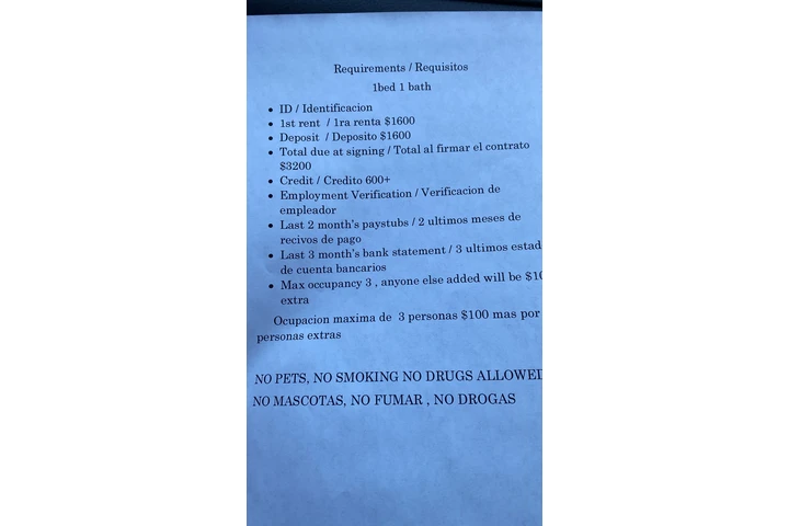 $1600 : 1 Recámara y 1 Baño en Renta image 8