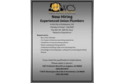 Union Plumbers Needed en Los Angeles