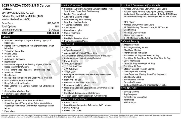 $23963 : Mazda CX-30 2025 AWD 2.5 S C image 4