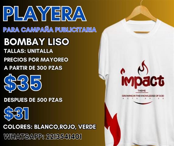 $33 : Playeras de Campaña mayoreo image 1