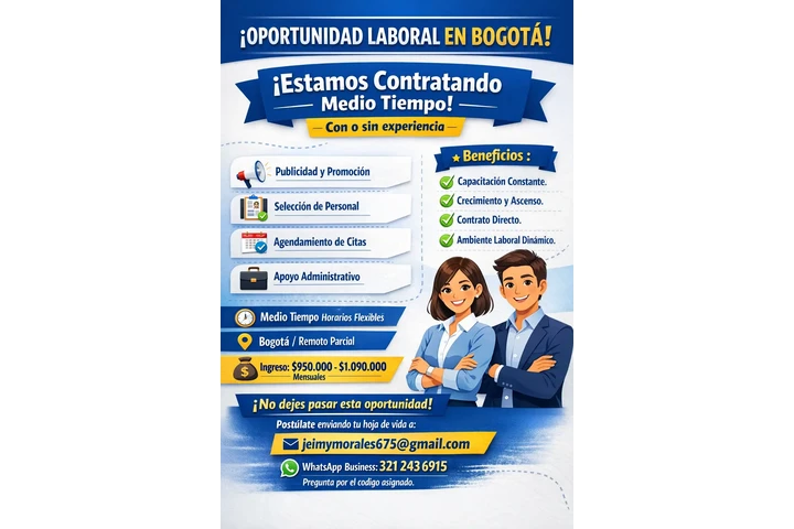 ¡GRAN OPORTUNIDAD LABORAL image 1