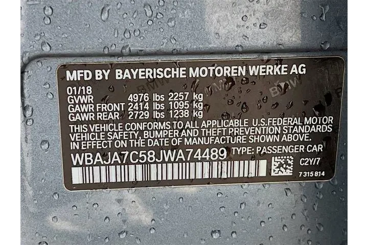 $18975 : BMW 5 Series 2018 AWD 530i x image 8