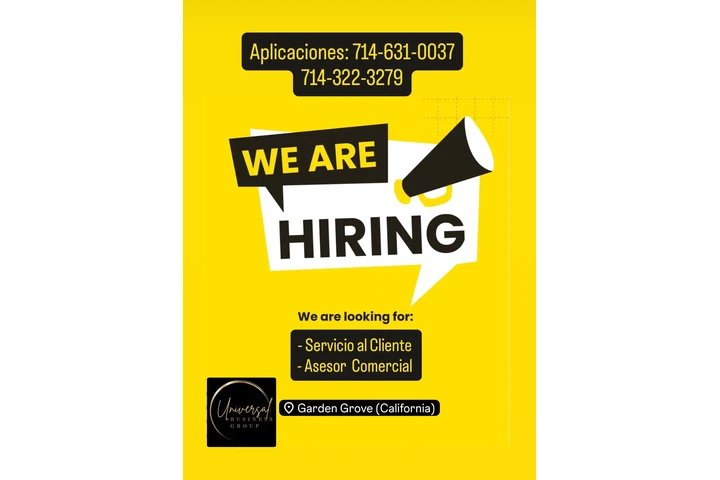 NOW HIRING image 1