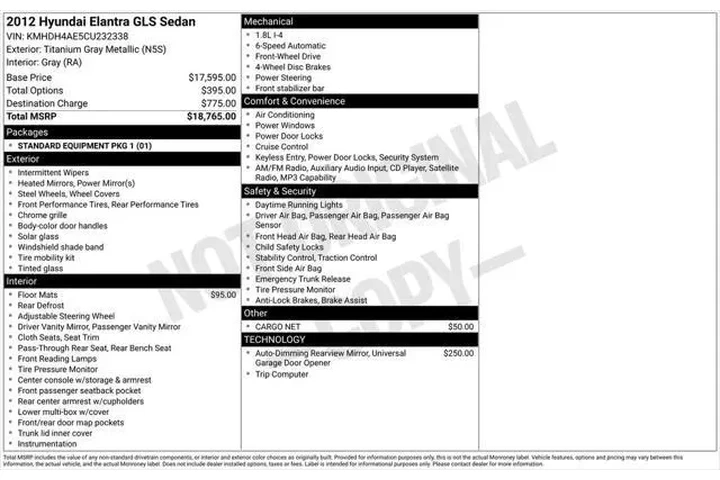 $5999 : Hyundai ELANTRA 2012 GLS 4dr image 5