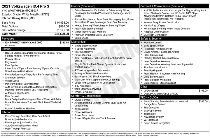 $16998 : Volkswagen ID.4 2021 Pro S 4 image 2
