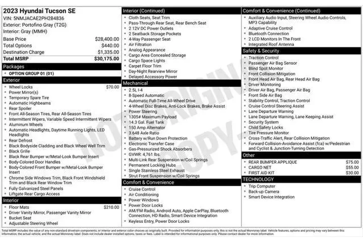 $21998 : Hyundai TUCSON 2023 AWD SE 4 image 5