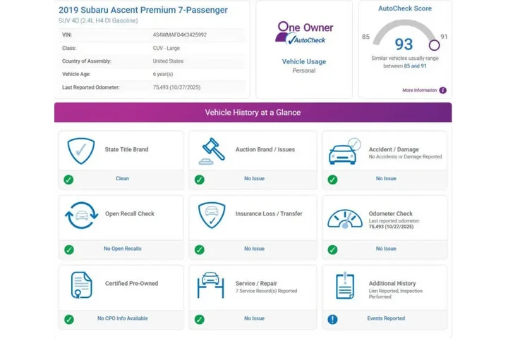 $19985 : 2019 Ascent Premium 7-Passeng image 4