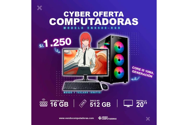 Computadora Intel Core i5 10ma image 2