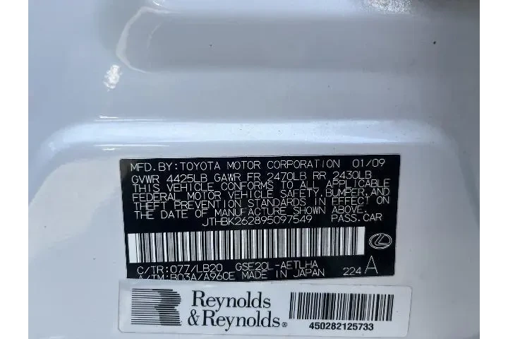 $9981 : Lexus IS 250 2009 4dr Sedan image 8