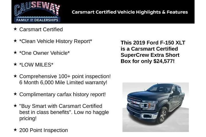 $24577 : Ford F-150 2019 4x4 XLT 4dr image 2