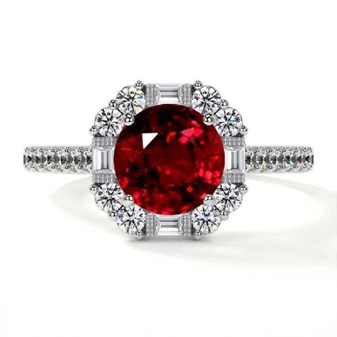 $3241 : Buy Besr Ruby Ring On Sale image 1