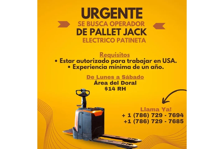 OPERADOR PALLET JACK image 1