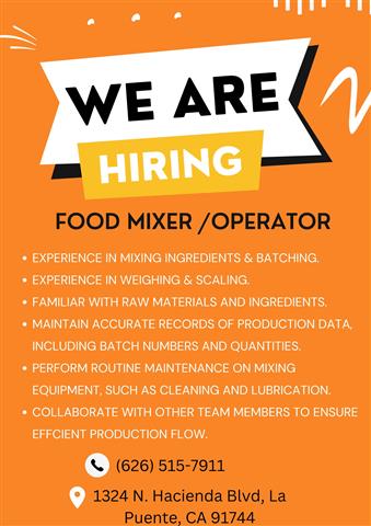 MIXERS NEEDED!!!APPLY TODAY!!! image 1