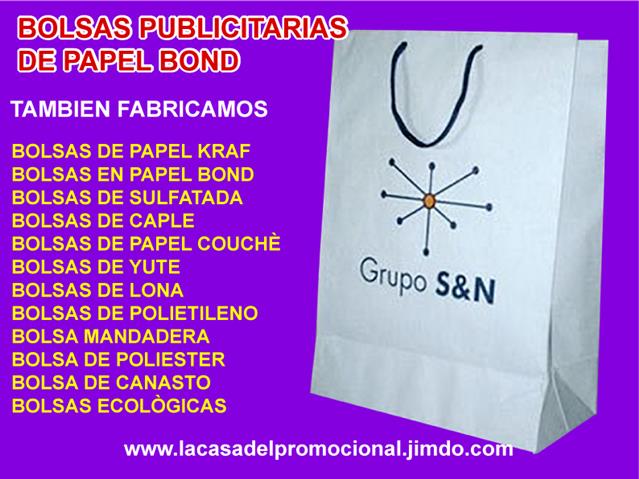 $1 : BOLSAS PROMOCIONALES IMPRESAS image 4