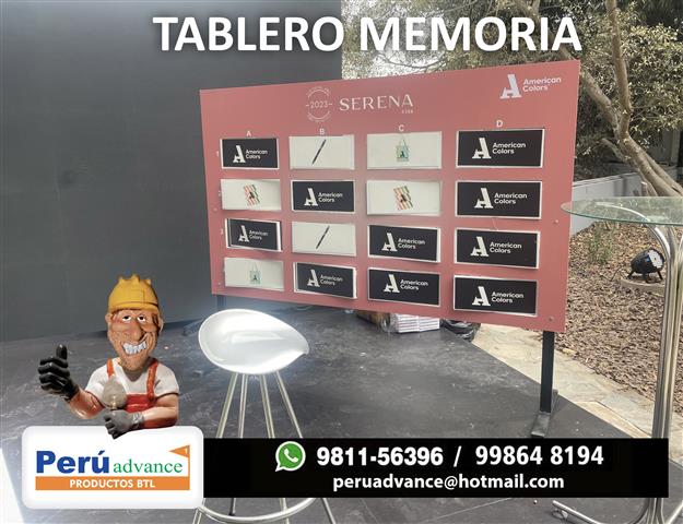 TABLERO DE MEMORIA JUEGOS image 2