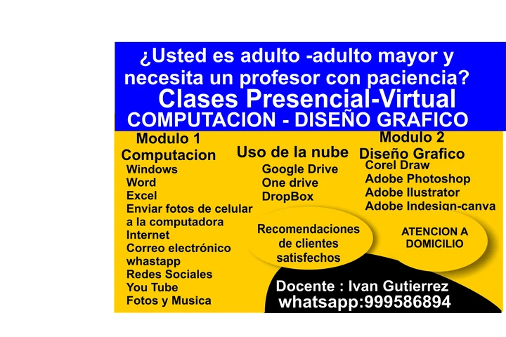 Se brinda clases de computo image 1