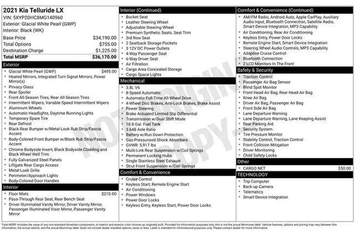 $24490 : Kia Telluride 2021 AWD LX 4d image 2