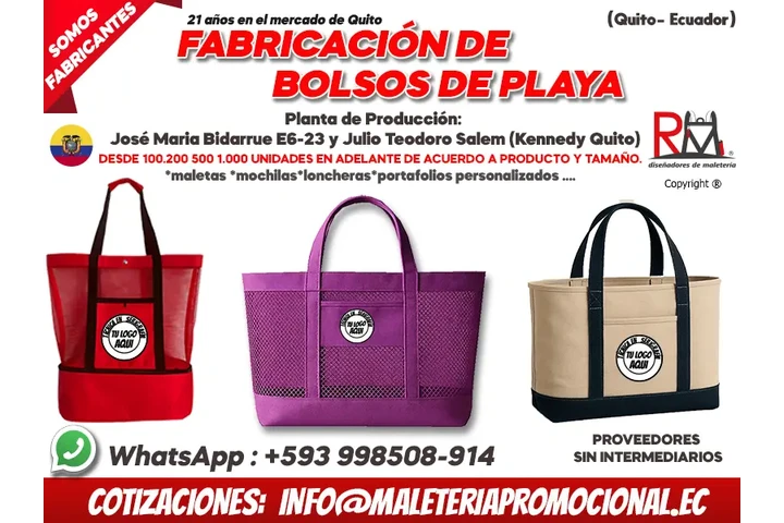 Fabrica bolsos de playa Quito image 1