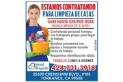 CONTRATANDO  PARA LIMPIEZA en Los Angeles
