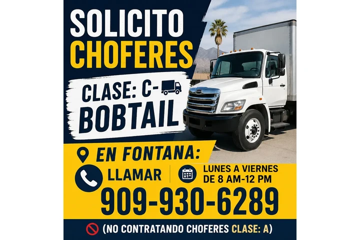 CHOFERES CLASE: C 🚚Bobtail📍 image 1