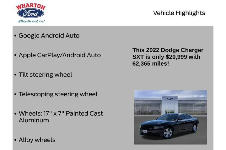 $19998 : Dodge Charger 2022 SXT 4dr S image 10