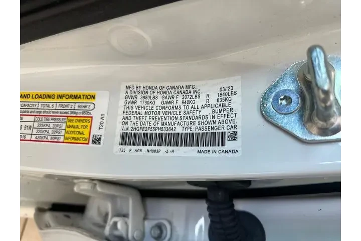 $22245 : Honda Civic 2023 Sport 4dr S image 10