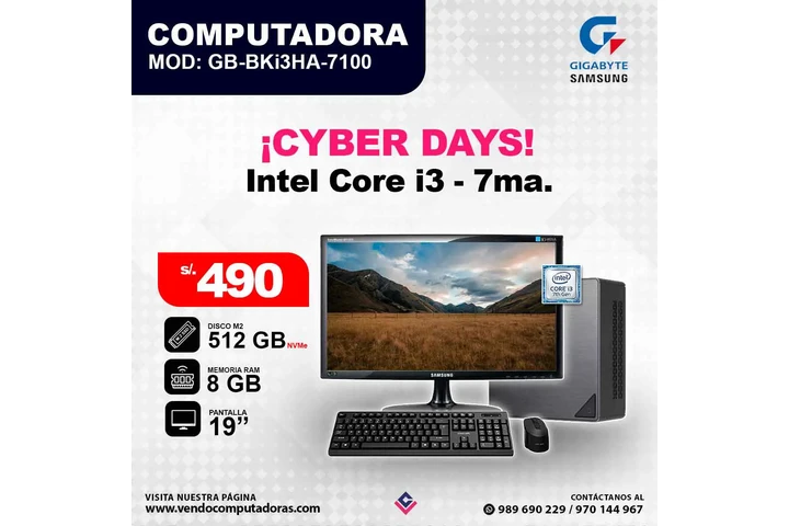 Computadora Intel Core i3 - 7m image 3