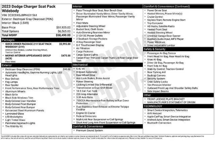$51500 : Dodge Charger 2023 Scat Pack image 3