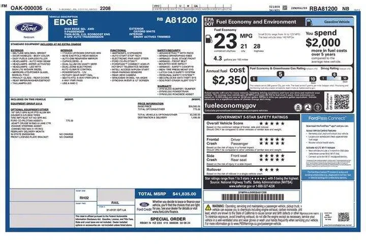 $30989 : Ford Edge 2024 AWD SEL 4dr S image 9