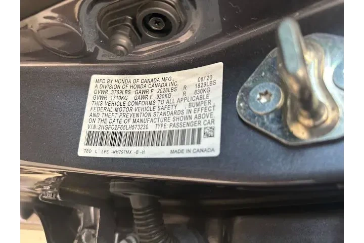 $17036 : Honda Civic 2020 LX 4dr Seda image 10