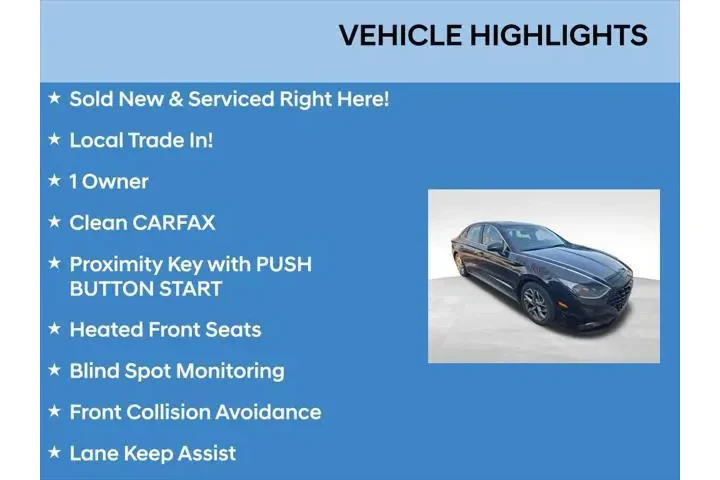 $20244 : Hyundai SONATA 2023 SEL 4dr image 1