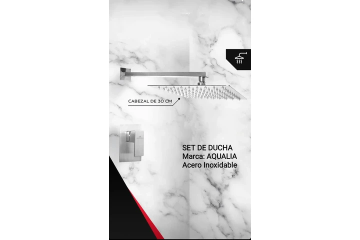 $75 : Ducha Tipo LLuvia. Aqualia image 1