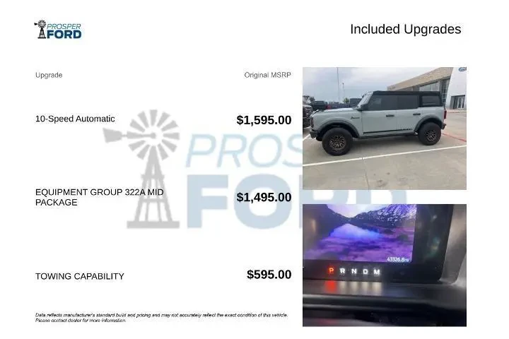 $36549 : Ford Bronco 2022 4x4 Base Ad image 3