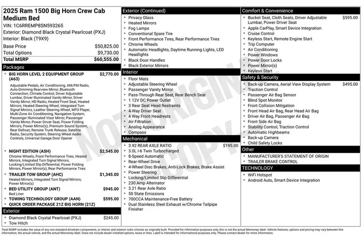 $37635 : Ram 1500 2025 4x2 Big Horn 4 image 2