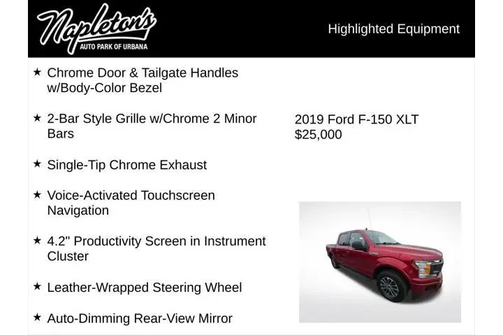$25000 : Ford F-150 2019 4x4 XLT 4dr image 5