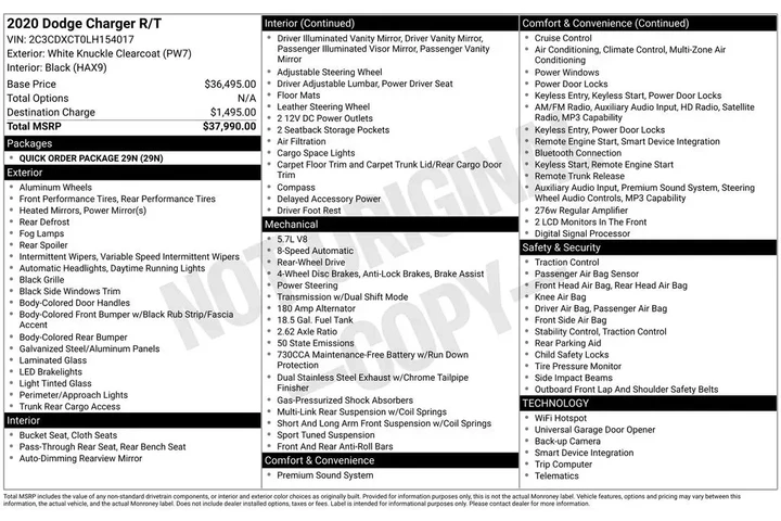 $27995 : Dodge Charger 2020 R/T 4dr S image 2